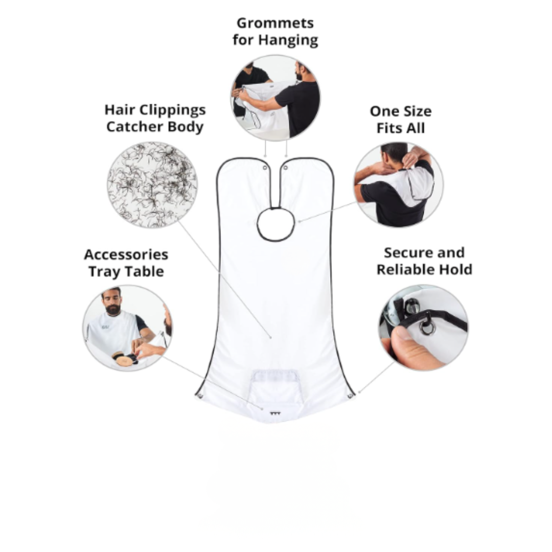 Babero para Barba Zikatto – Mantén tu baño limpio como un rey 👑